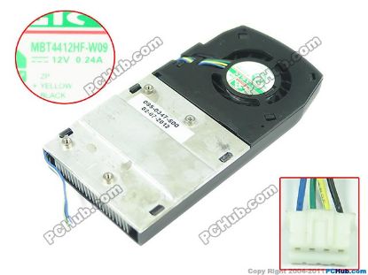 Picture of Protechnic Magic MBT4412HF-W09 Server - Frameless / GPU Fan 095-0347-500, w70x4x4, 12V 0.24A