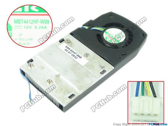 Picture of Protechnic Magic MBT4412HF-W09 Server - Frameless / GPU Fan 095-0347-500, w70x4x4, 12V 0.24A