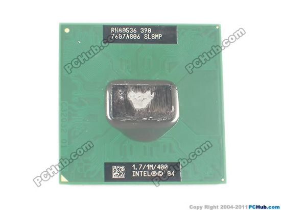 Picture of Intel Celeron M 390 CPU Mobile (Pin Grid Array) 90nm, SL8MP, 1.7GHz, Single Core
