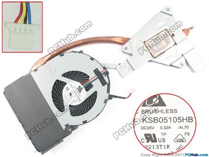 Picture of Sony Vaio VPCEL Series Cooling Fan  KSB05105HB, -AL70, 60.4MS03.011, Heatsink fan