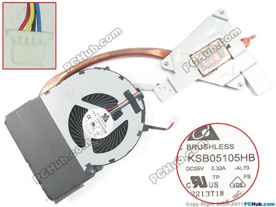 Picture of Sony Vaio VPCEL Series Cooling Fan  KSB05105HB, -AL70, 60.4MS03.011, Heatsink fan