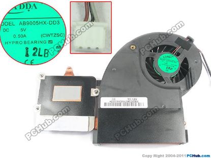 Picture of ADDA AB9005HX-DD3 Cooling Fan  CWTZSC, DC5V 0.50A, Heatsink fan