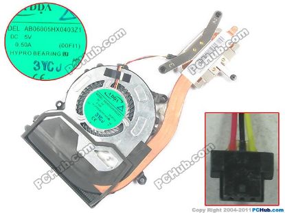 Picture of Sony Vaio SVF13 Series Cooling Fan  3FFI1TMN000, 5V 0.5A, ADDA