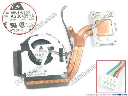 Picture of Lenovo ThinkPad X220 Series Cooling Fan   60.4KJ28.011, DC5V 0.30A, Heatsink fan