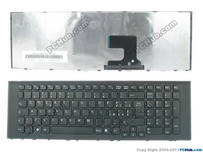 Picture of Sony Vaio VPCEJ Series Keyboard 148971941, Italy, Black