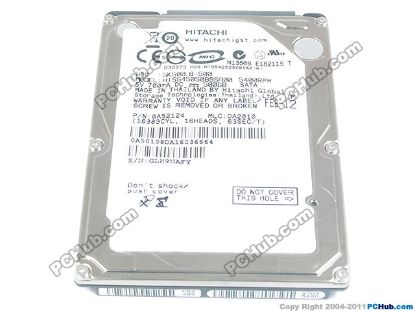 Picture of Hitachi HTS545050B9SA00 HDD 2.5" SATA 320GB-600GB 500GB