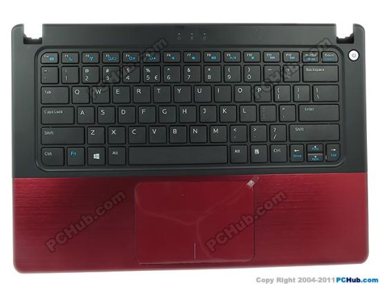 Picture of Dell Vostro 5460 Mainboard - Palm Rest with US KB & TP, Red, 6PDJY "NEW"