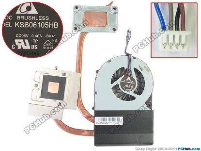 Picture of Toshiba Satellite P870 Series Cooling Fan  V000280270, DC 5V 0.40A, Heatsink Fan