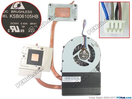 Picture of Toshiba Satellite P870 Series Cooling Fan  V000280270, DC 5V 0.40A, Heatsink Fan