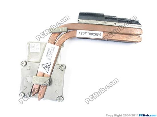 Picture of Dell Alienware M17x R3 Cooling Heatsink DP/N: 0650RY, AT0FJ0020F0