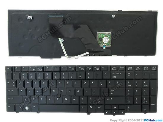 Picture of HP EliteBook 8540p Series Keyboard US, "NEW" Black