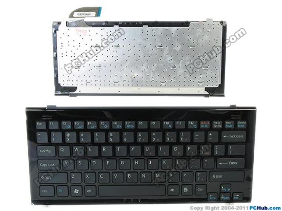 Picture of Sony Vaio VGN-TZ Series Keyboard 148023522, US, Black