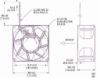 Picture of YS-8038-12040-2W 12V 0.40A, 80x80x38mm, 2 wire 2 pin Yushi YS8038B12M-J Server-OEM Fan