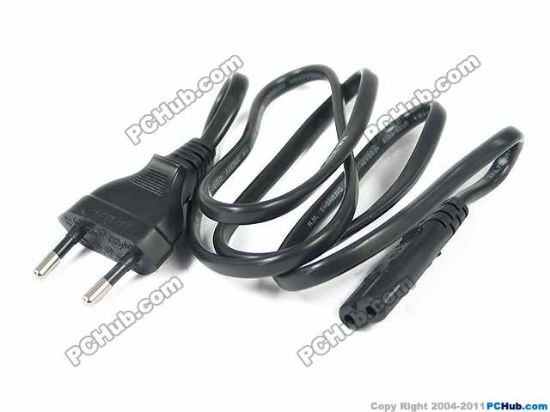 Picture of UPH EU Plug Power Cord - 2 Wire  2-prong, with EU Plug