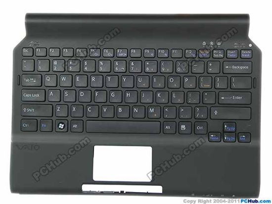 Picture of Sony Vaio VGN-TT Series Mainboard - Palm Rest with US KB, w/o TP, Black