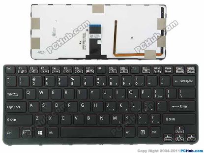 Picture of Sony Vaio SVE14A Series Keyboard Windows 8, 9Z.N6BLF.C01, 9Z.N6BBF.Q01