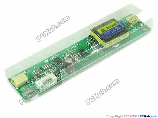 Picture of PCH Inverter 2-Lamp Type LCD Monitor /TV Inverter (Universal Use) 2-Lamp, 6-Pin, SF-02T12, 120x25mm, For 10"-22" Dis