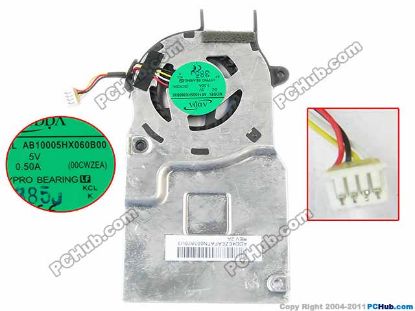 Picture of ADDA AB10005HX060B00 Cooling Fan  00CWZEA, 5V 0.50A, w20x4x4
