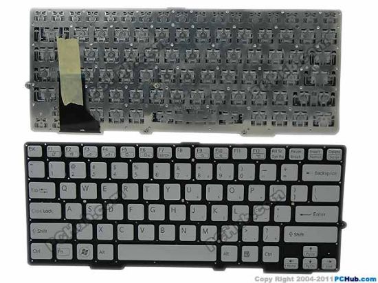 Picture of Sony Vaio SVS13 Series Keyboard 149014811US, Silver, w/o Backlit "New"