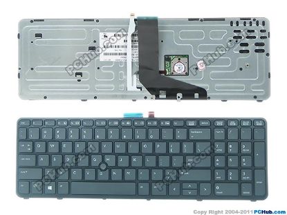 Picture of HP ZBook 17 Series Keyboard SPS: 733688-001,733688-131,  US