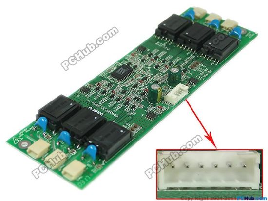 Picture of SAMPO QPWBGL853IDG-1 LCD Inverter 6-pin connector, 180x25