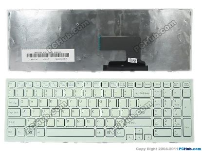 Picture of Sony Vaio PCG-71811L Keyboard US, 17", White, New