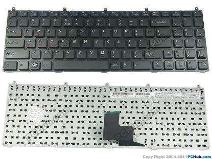 Picture of Clevo W860CU Keyboard US, 15", Black, New