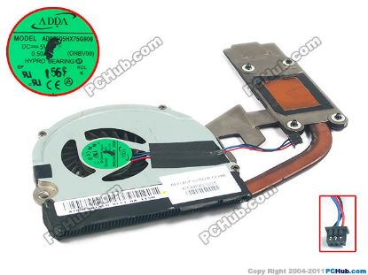 Picture of HP ProBook 5320m Cooling Fan  SPS: 618830-001, DC 5V, Heatsink fan, New