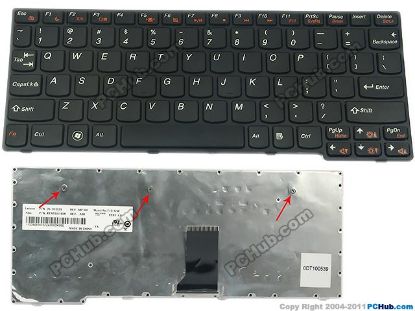 Picture of Lenovo IdeaPad S100 Keyboard US, 15", Black, New