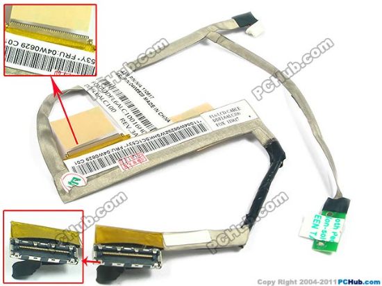 Picture of Lenovo ThinkPad Edge E10 LCD Cable (11") 04W0280, 11.6" LED