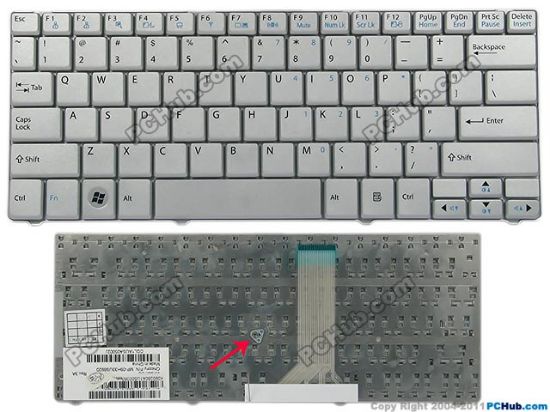 Picture of LG T280 Keyboard US, 15", White, New