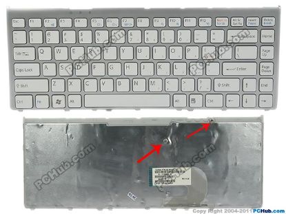 Picture of Sony Vaio VGN-FW31E Keyboard US, 15", White, New