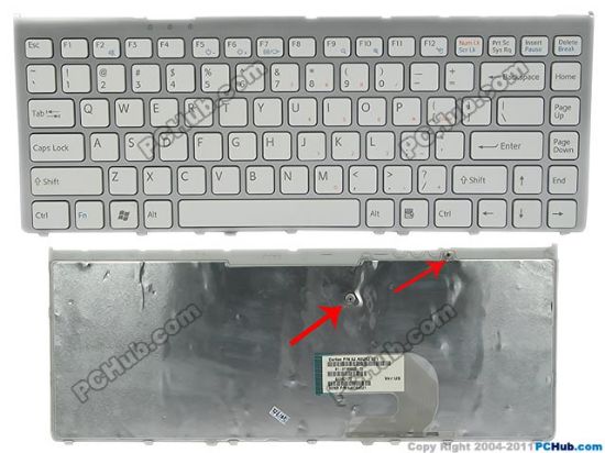 Picture of Sony Vaio VGN-FW31E Keyboard US, 15", White, New