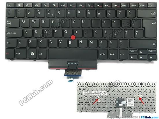 Picture of Lenovo ThinkPad Edge E31 Keyboard 60Y9537, UK with Pointer "New"