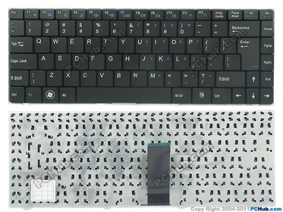 Picture of Clevo W840 Keyboard US, 15", Black, New