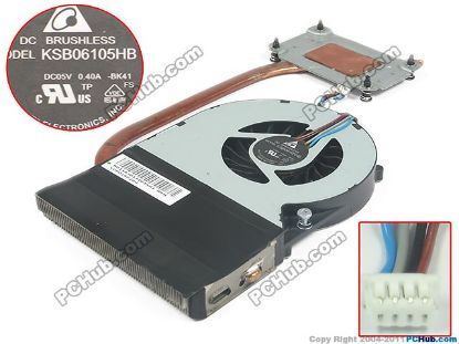 Picture of Toshiba Satellite P875 Series Cooling Fan  DC 5V 0.40A, Heatsink Fan, V000280260