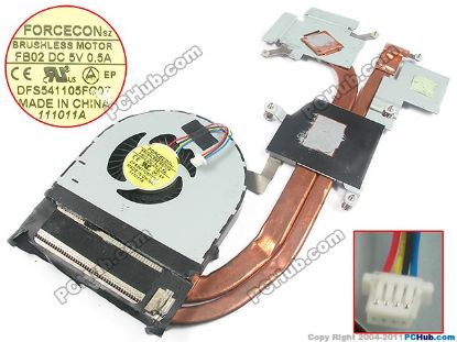 Picture of Acer Aspire 5560G Series (15.6") Cooling Fan  60.4M702.001, 5V Heatsink fan