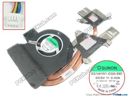 Picture of SUNON EG75070V1-C020-S9C Cooling Fan  60.4SA04.001, DC5V 0.40A, Cooling Heatsink fan