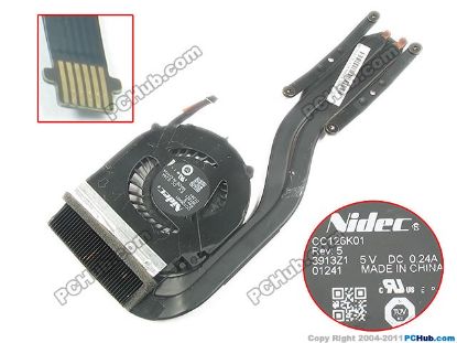 Picture of Nidec CC126K01 Cooling Fan  DC5V 0.24A, Cooling Heatsink fan, New