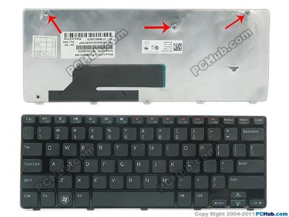 Picture of Dell Inspiron M101Z (1120) Keyboard US- INTL, FC7XY, "NEW", DELL-SG
