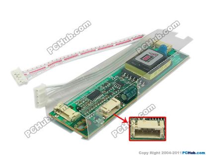 Picture of PCH Inverter 2-Lamp Type LCD Monitor /TV Inverter (Universal Use) 2-Lamp, 5-Pin, INV2L-S01X, 120x30mm, For 5"-17" Di
