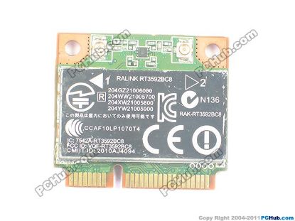 Picture of HP ProBook 4330s Wireless LAN Card 630813-001, WLAN+Bluetooth Combo Card