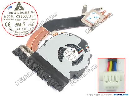 Picture of Dell Vostro V131 Cooling Fan  BB82, 07404J, DC5V 0.40A,  Heatsink fan