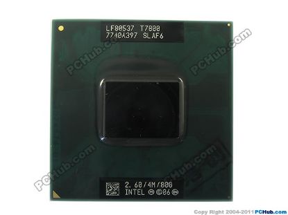 Picture of Intel SLAF6 Core 2 Duo Processor T7800 2.60GHz CPU (Old Type) T7800 2.60GHz / 4MB / 800MHz