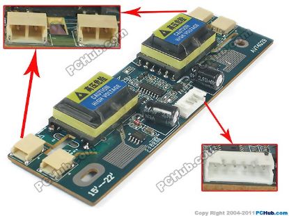 Picture of UPH LCD LCD Inverter- OEM 4L 2-Pin, 135x40x15mm,