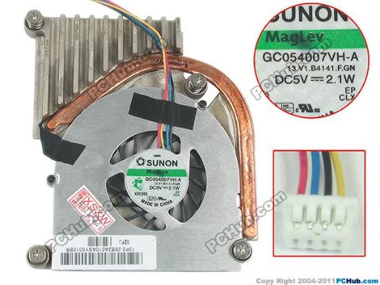 Picture of Lenovo IdeaCentre Q100 Cooling Fan  13.V1.B4141.F.GN, DC5V 2.1W, Heatsink Fan, New
