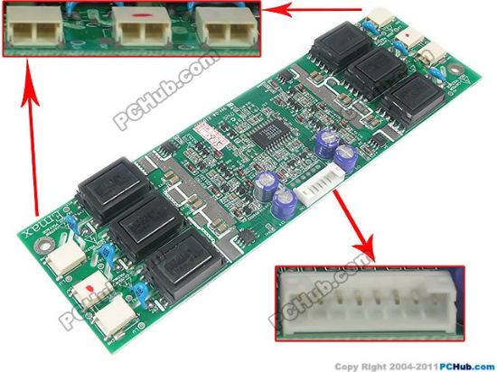 Picture of Emax PLCD0318604 LCD Monitor / TV Inverter 6-Lamp, 8-Pin, PLCD0318604, For 22"-32"  Display