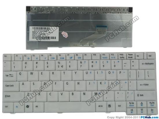 Picture of Acer TravelMate 3040 Series Keyboard US with "€", 15", White, New
