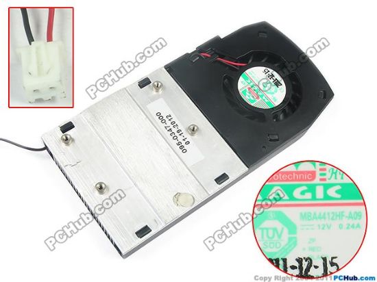 Picture of Protechnic Magic MBA4412HF-A09 Server - Blower Fan 095-0347-000,DC 12V 0.24A, Heatsink fan,