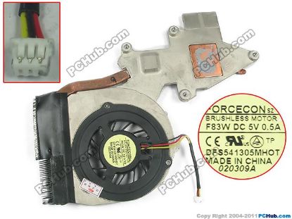 Picture of Acer Aspire 5536 Series Cooling Fan  60.4CH16.002, 5V, Heatsink fan